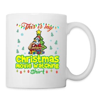 Ceci est ma chemise de film de Noël - Mug blanc - blanc - Droite