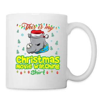Ceci est ma chemise de film de Noël - Mug blanc - blanc - Droite