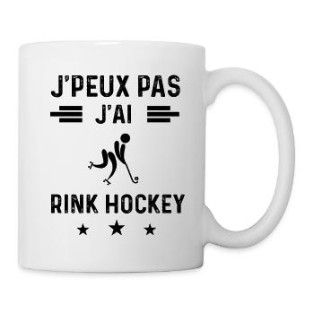 cadeau je peux pas j'ai rink hockey - Mug blanc - blanc - Droite