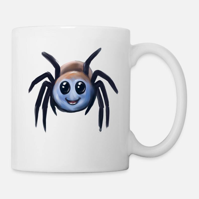 süße kleine Spinne - Tasse - Weiß