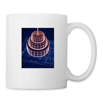 Cake Blueprint Pastry Chef Cake Baking - Mug - white - Right