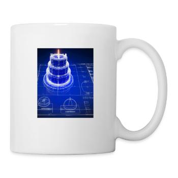 Cake Blueprint Pastry Chef Cake Baking - Mug - white - Right