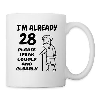 28ter Birthday 28. Geburtstag lustiger 28 Jähriger - Tasse - Weiß - Rechts