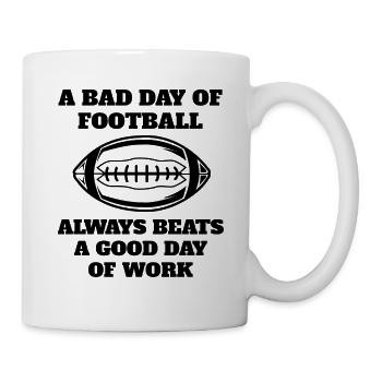 Footballtrainer Footballfan American Football - Tasse - Weiß - Rechts