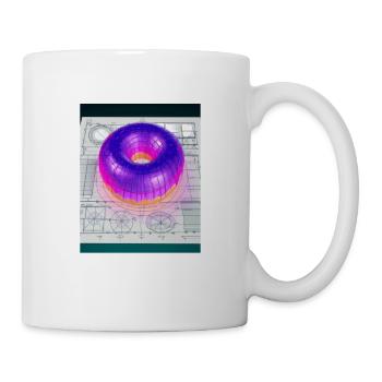 Donut Blueprint Chef Pâtissier Gâteau Cuisson - Mug blanc - blanc - Droite