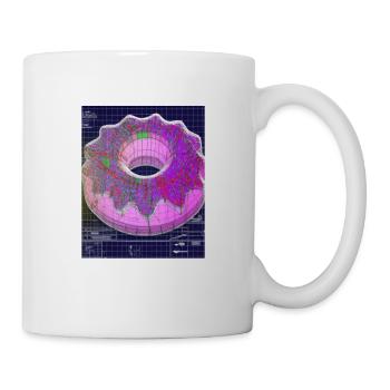Donut Blueprint Chef Pâtissier Gâteau Cuisson - Mug blanc - blanc - Droite