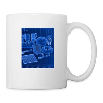 Accessoires de cuisson Tartes Blueprint Chef Pâtissier Gâteau - Mug blanc - blanc - Droite