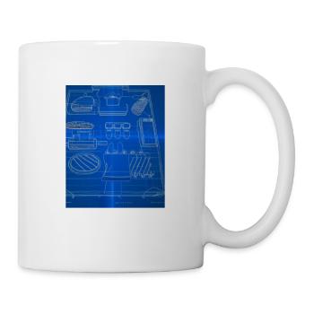 Accessoires de cuisson Tartes Blueprint Chef Pâtissier Gâteau - Mug blanc - blanc - Droite