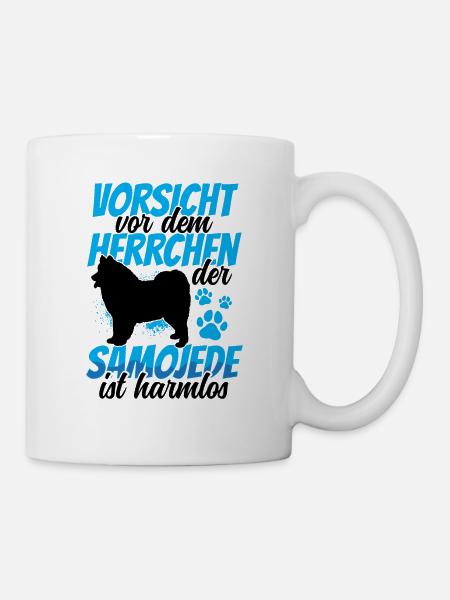 Samojede ist harmlos Samojedenspitz - Tasse - Weiß