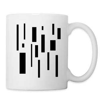 Rectangle abstrait Chaos Géométrie Minimalisme - Mug blanc - blanc - Droite