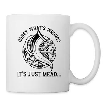 Honigwein Lustiger Met Hausbrauer Viking - Tasse - Weiß - Rechts