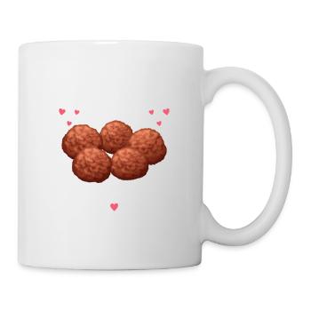 Just A Girl Who Loves Meatballs Italian Food Foodi - Tasse - Weiß - Rechts