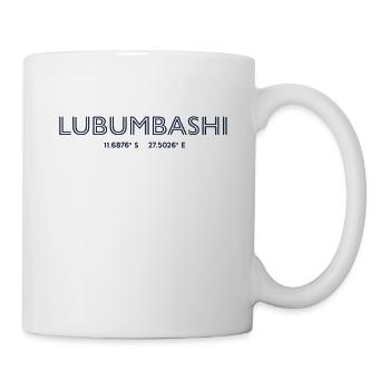 Congo Stadt Koordinaten - Lubumbashi - Tasse - Weiß - Rechts