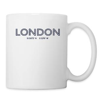 England City Coordinates - London - Mug - white - Right