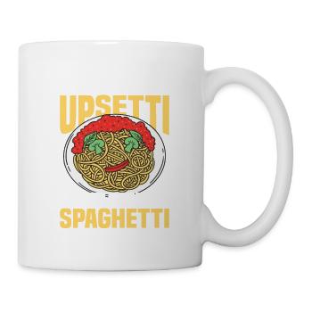 Ne soyez pas upsetti manger des spaghettis italiens pa - Mug blanc - blanc - Droite