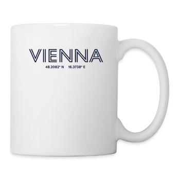 Coordonnées de la ville d’Autriche - Vienne - Mug blanc - blanc - Droite