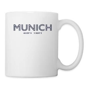 Coordonnées ville Allemagne - Munich - Mug blanc - blanc - Droite