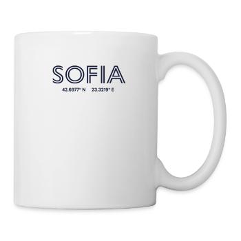 Bulgaria City coordinates - Sofia - Mug - white - Right