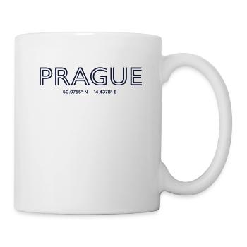 Czech Republic City coordinates - Prague - Mug - white - Right
