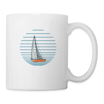 Sailboat I'm Here To Love Sailboats - Tasse - Weiß - Rechts