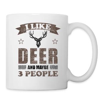 Cerf Cerf Amoureux des animaux Drôle Dicton Cadeau - Mug blanc - blanc - Droite