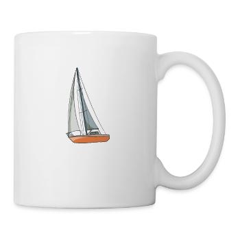 If You Want Me To Listen Just Talk About Sailboat - Tasse - Weiß - Rechts