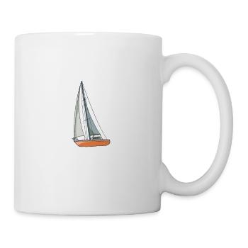 Sailboat Sorry I Can't Sailboats Bye - Tasse - Weiß - Rechts