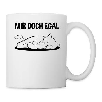 Katze Freches Kätzchen Lustiger Spruch Geschenk - Tasse - Weiß - Rechts
