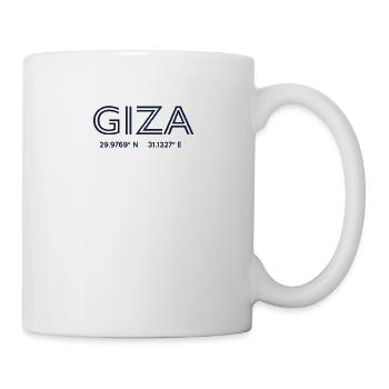 Egypt Stadt Koordinaten - Giza - Tasse - Weiß - Rechts