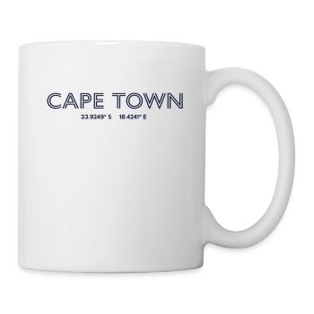 Coordonnées de la ville d’Afrique du Sud - Le Cap - Mug blanc - blanc - Droite