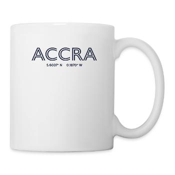Ghana City Coordinates - Accra - Mug - white - Right