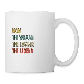 Mom The Woman The Logger The Legend - Mug - white - Right