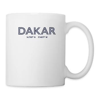 Senegal City Coordinates - Dakar - Mug - white - Right