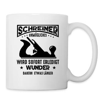 Schreiner Geschenkideen Unmögliches wird sofort - Tasse - Weiß - Rechts