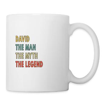 David The Man The Myth The Legend - Mug - white - Right
