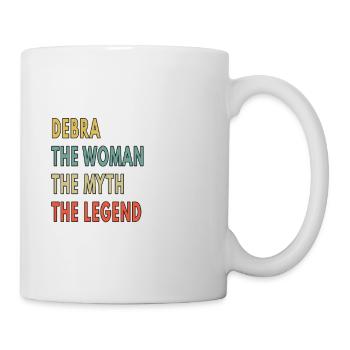 Debra The Woman The Myth The Legend - Mug - white - Right