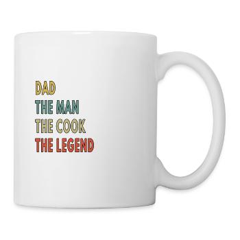 Dad The Man The Cook The Legend - Mug - white - Right