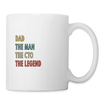 Dad The Man The CTO The Legend - Mug - white - Right