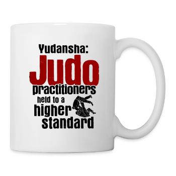 Japanischer Kampfsport Judo - Tasse - Weiß - Rechts