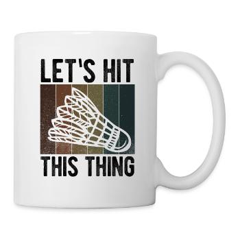Badminton - Tasse - Weiß - Rechts