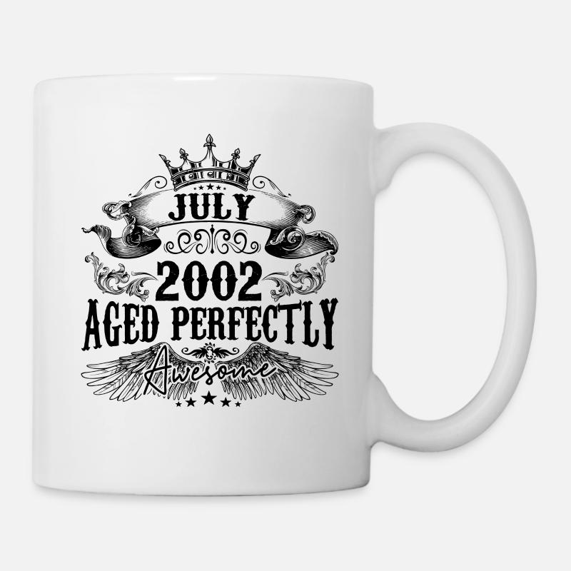 2002 | July Aged Perfectly 2002 birthday gift - Mug blanc - blanc