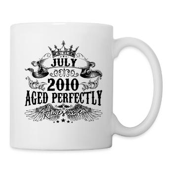2010 | July Aged Perfectly 2010 birthday gift - Mug - white - Right