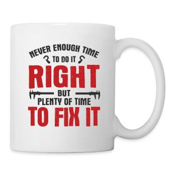 Maschinen-Bediener Maschinenführer Machinist - Tasse - Weiß - Rechts