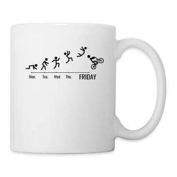 BMX Vélo Cycliste BMX Vélo BMX Rampe Week-end - Mug blanc - blanc - Droite