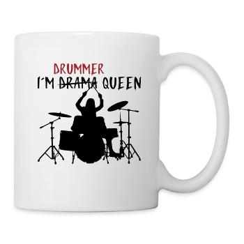In the Drummer Queen for Percussionists & Drummers - Mug - white - Right