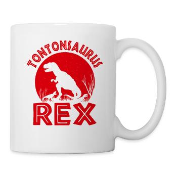 Tontonsaurus Rex Tonton Dinosaure Cadeau Oncle - Mug blanc - blanc - Droite