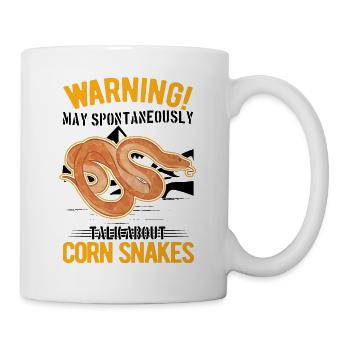 Avertissement Corn Snake Gift Corn Snake - Mug blanc - blanc - Droite