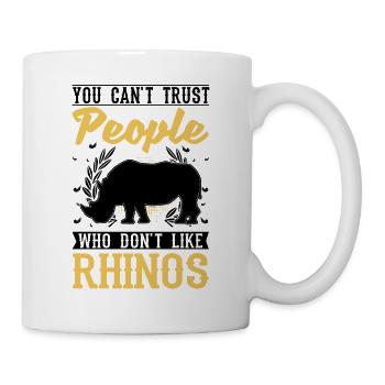 Rhinocéros Cadeau Rhino Rhinocéros - Mug blanc - blanc - Droite