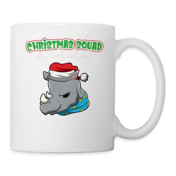 Escouade de Noël X-Mas Animaux Famille Matching Noël - Mug blanc - blanc - Droite
