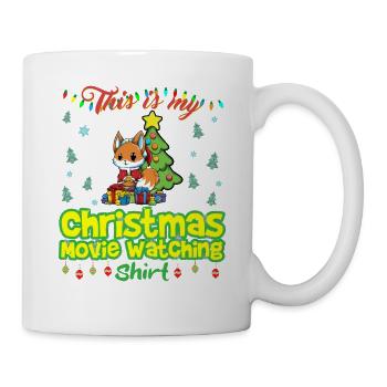 Ceci est ma chemise de film de Noël - Mug blanc - blanc - Droite